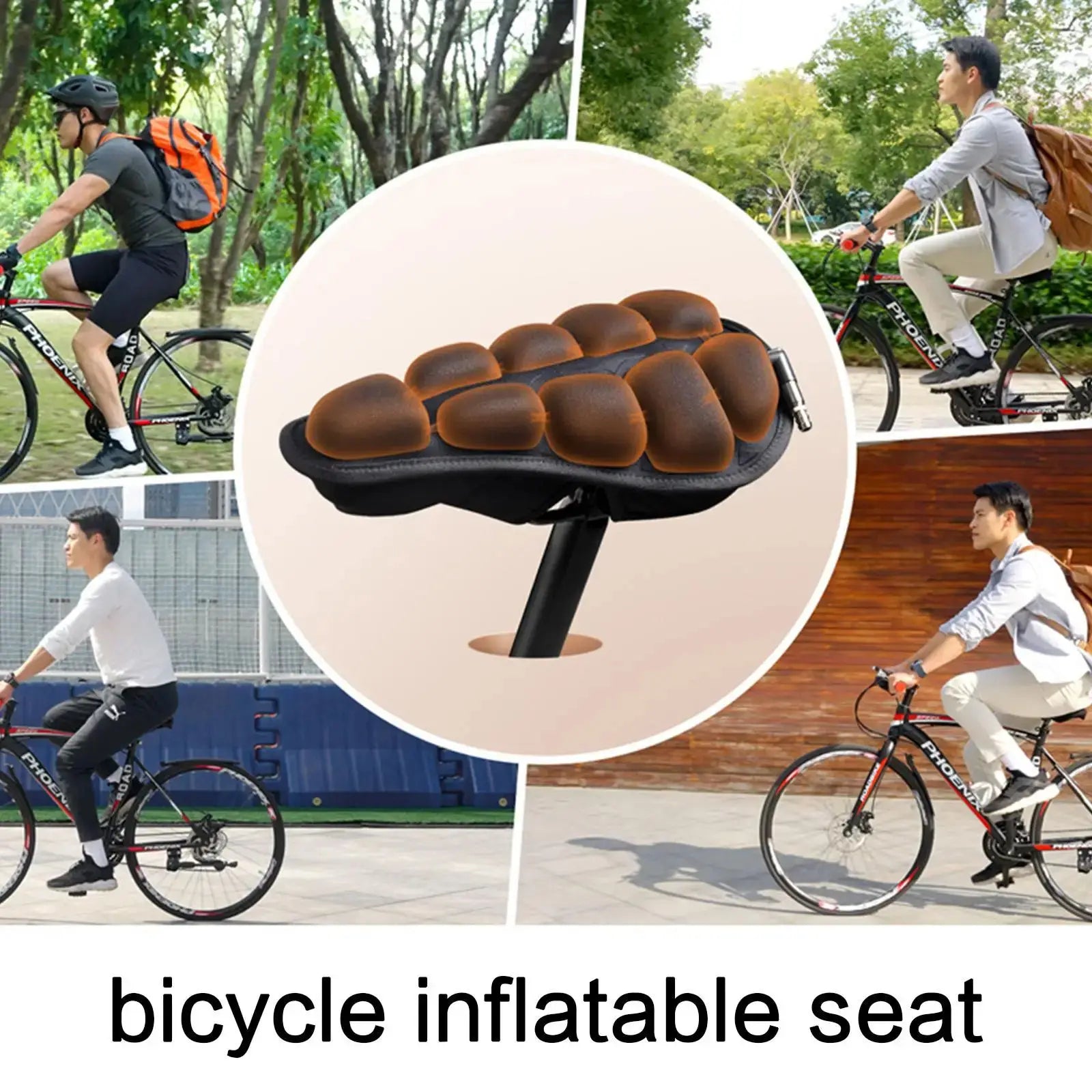 Coussin de siège de vélo à décompression