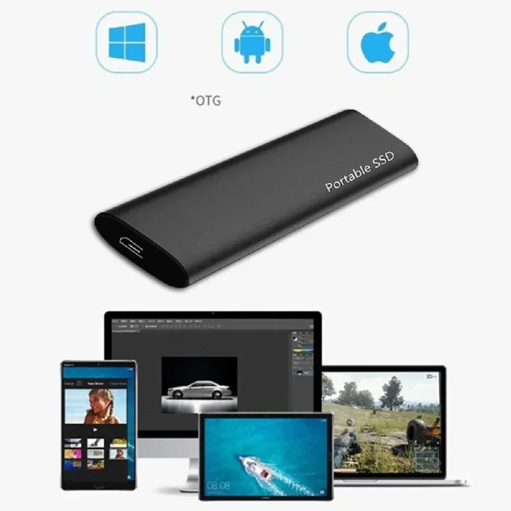 Wixorelia™ SSD Externe Portable Haute Vitesse – Disque à État Solide