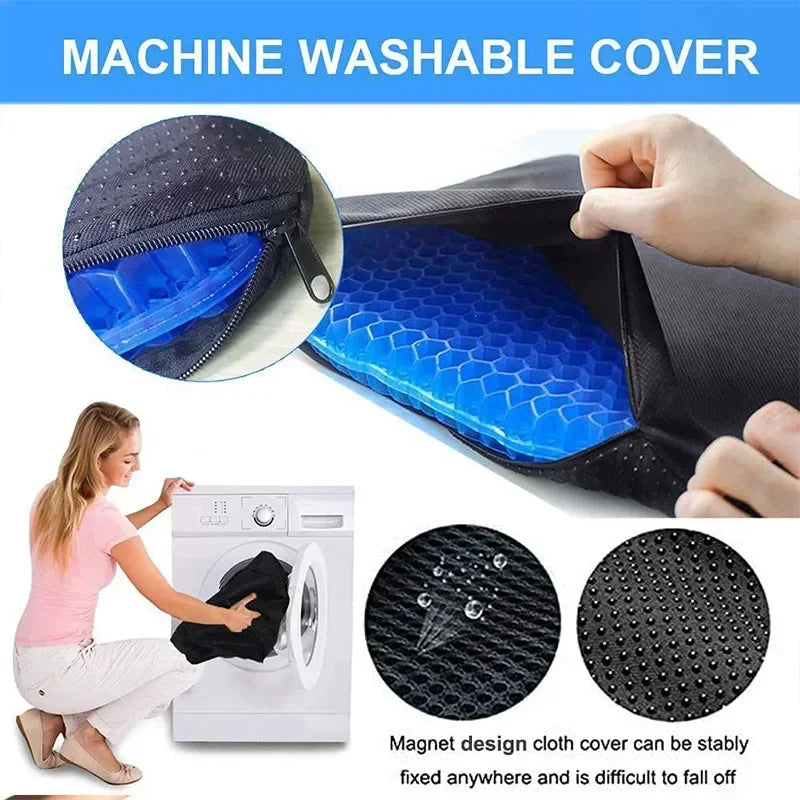 Orthopedic Gel Seat Cushion for Tailbone and Lower Back Pain Relief