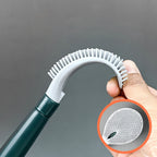 Household punch-free wall hanging long handle silicone toilet brush
