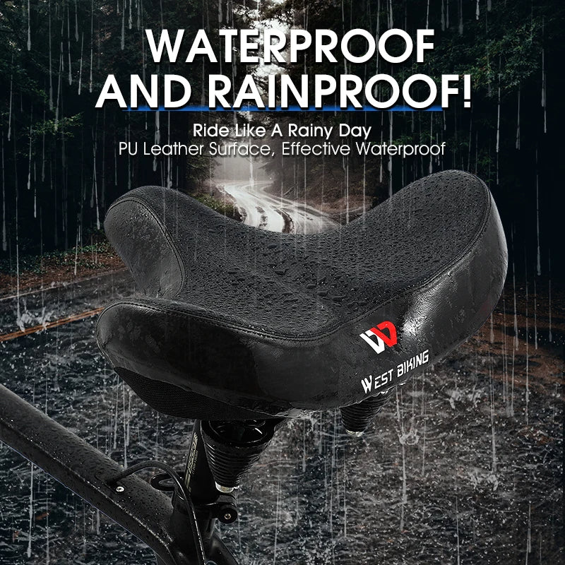 PainFreePedal - Wide Bicycle Saddle for Maximum Comfort