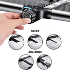 Professional Mandoline Slicer – Adjustable Stainless Steel Vegetable Cutter with Safety Guard & Gloves