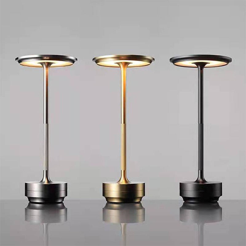 Lampe de Table Moderne Aura Sans Fil – Lampe de Table Rechargeable avec Commande Tactile & Design Nordique Moderne