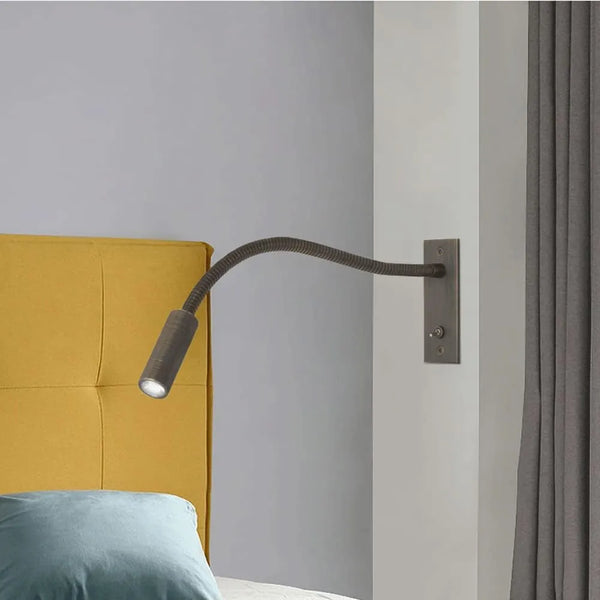 Minimalist Reading Spotlight Wall Lamp - Adjustable Spotlight Head