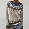 Nordic Fair Isle Sweater | Traditional Floral Pattern