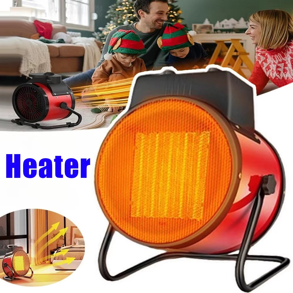 Electric Space Heater 3000W – Portable Fan Heater with Thermostat