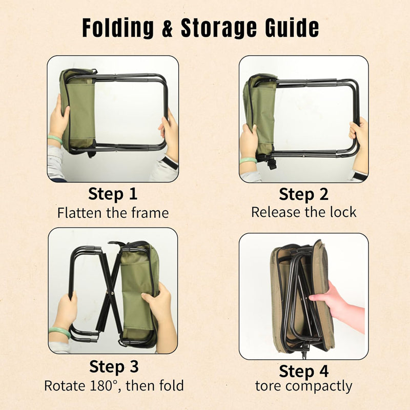 Ultra-Light Foldable Camping Chair | Tear-Resistant, Space-Saving & Ideal for Festivals, Fishing Trips & Outdoor Relaxation