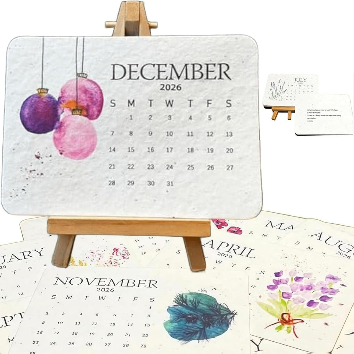 Eco-friendly Plantable Seed Calendar 2026 – Grow Year-Round