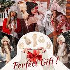 Winter Knit Hat Scarf Gloves Set | Touchscreen Compatible 3-Piece