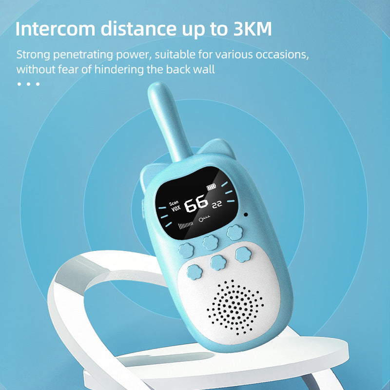 Kids Digital Walkie Talkie Set | 3KM Range With LCD Display