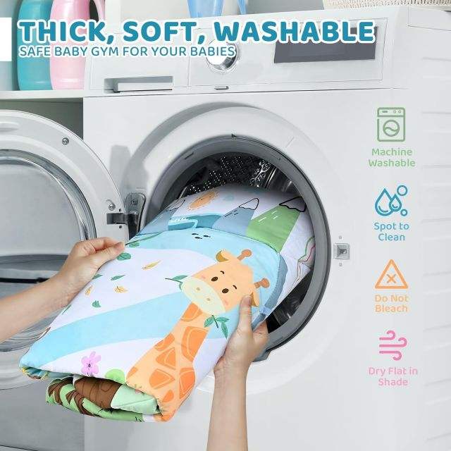 Baby Activity Play Mat | 8-in-1 Sensory Development Center