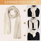 Winter Knit Hat Scarf Gloves Set | Touchscreen Compatible 3-Piece