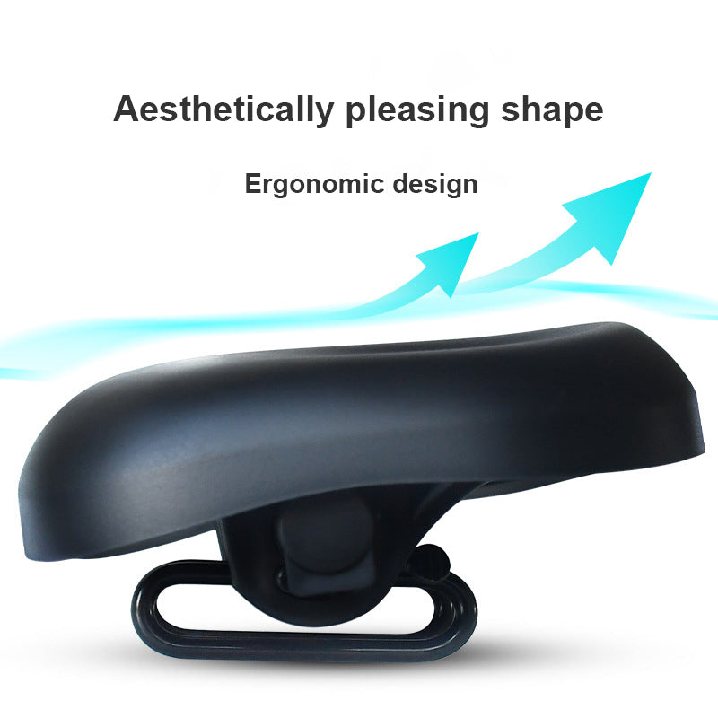 Noseless Bicycle Saddle – Comfortable, Ergonomic & Wide Seat for All Bikes – Perfect for Long Rides!