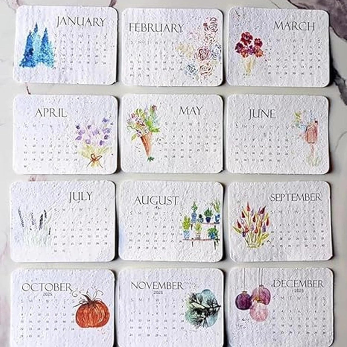 Eco-friendly Plantable Seed Calendar 2026 – Grow Year-Round