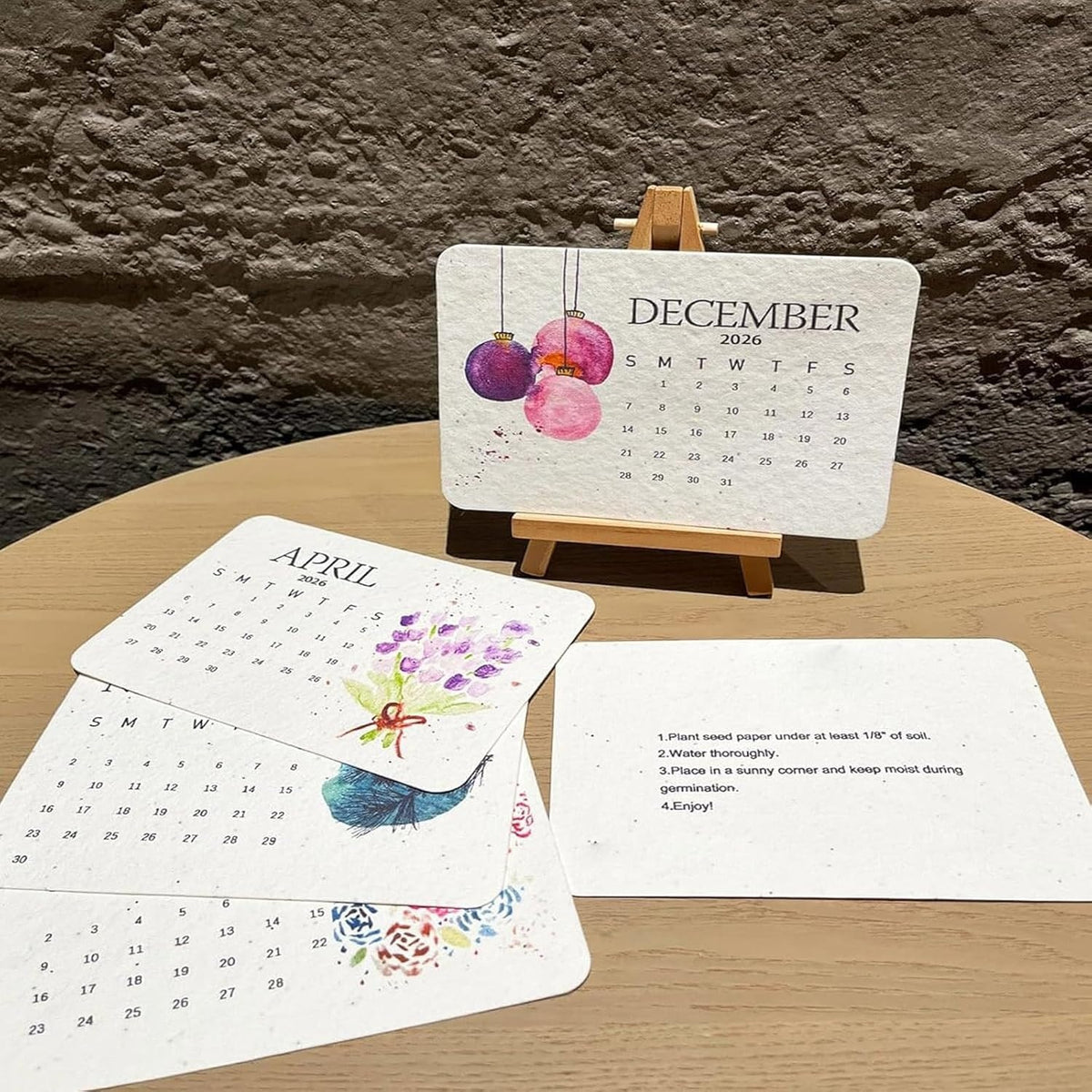 Eco-friendly Plantable Seed Calendar 2026 – Grow Year-Round