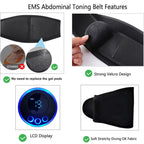 EMS Abs Trainer – 19-Level Abdominal Muscle Stimulator for Core Strengthening