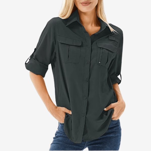 Chemise de randonnée respirante à manches longues – Légère pour femme