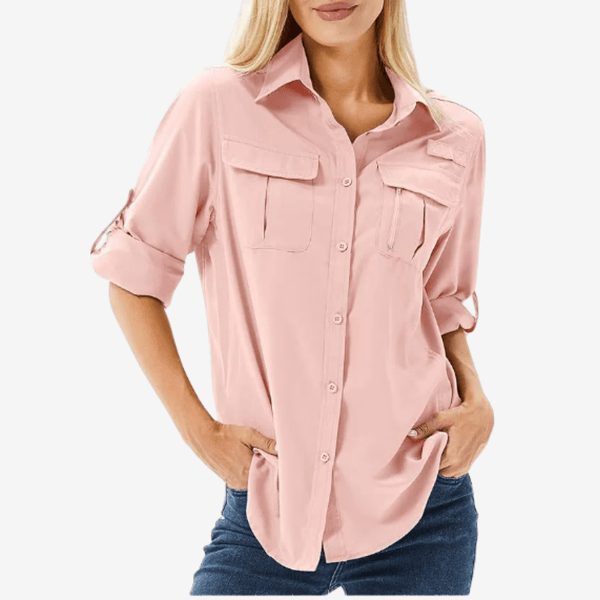 Chemise de randonnée respirante à manches longues – Légère pour femme