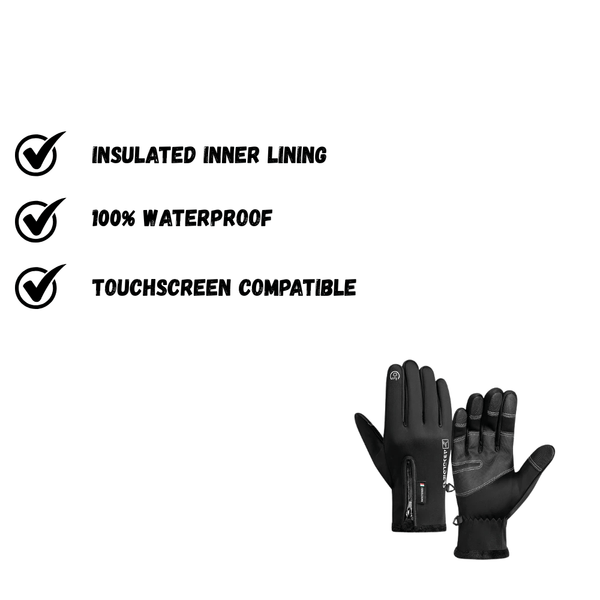 Waterproof Winter Gloves with Touchscreen Function