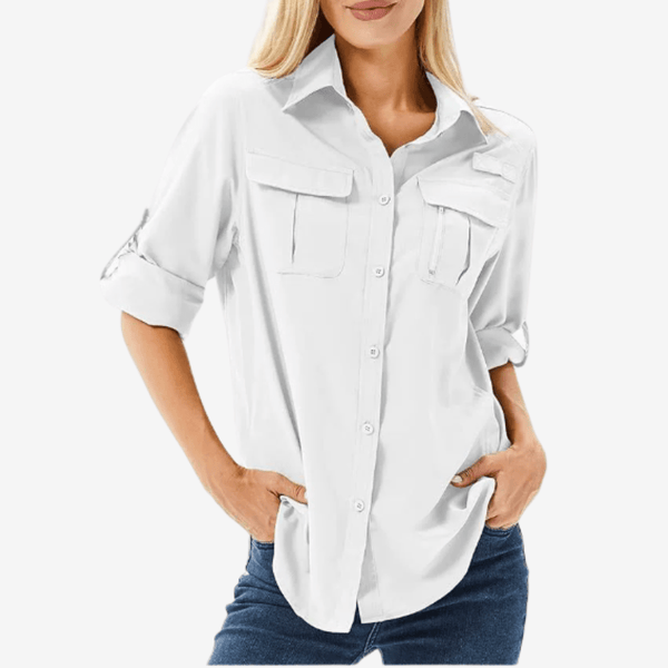 Chemise de randonnée respirante à manches longues – Légère pour femme