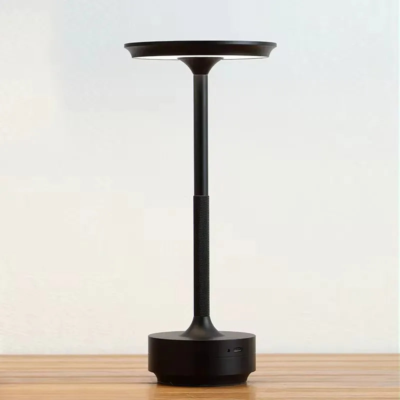 Lampe de Table Moderne Aura Sans Fil – Lampe de Table Rechargeable avec Commande Tactile & Design Nordique Moderne