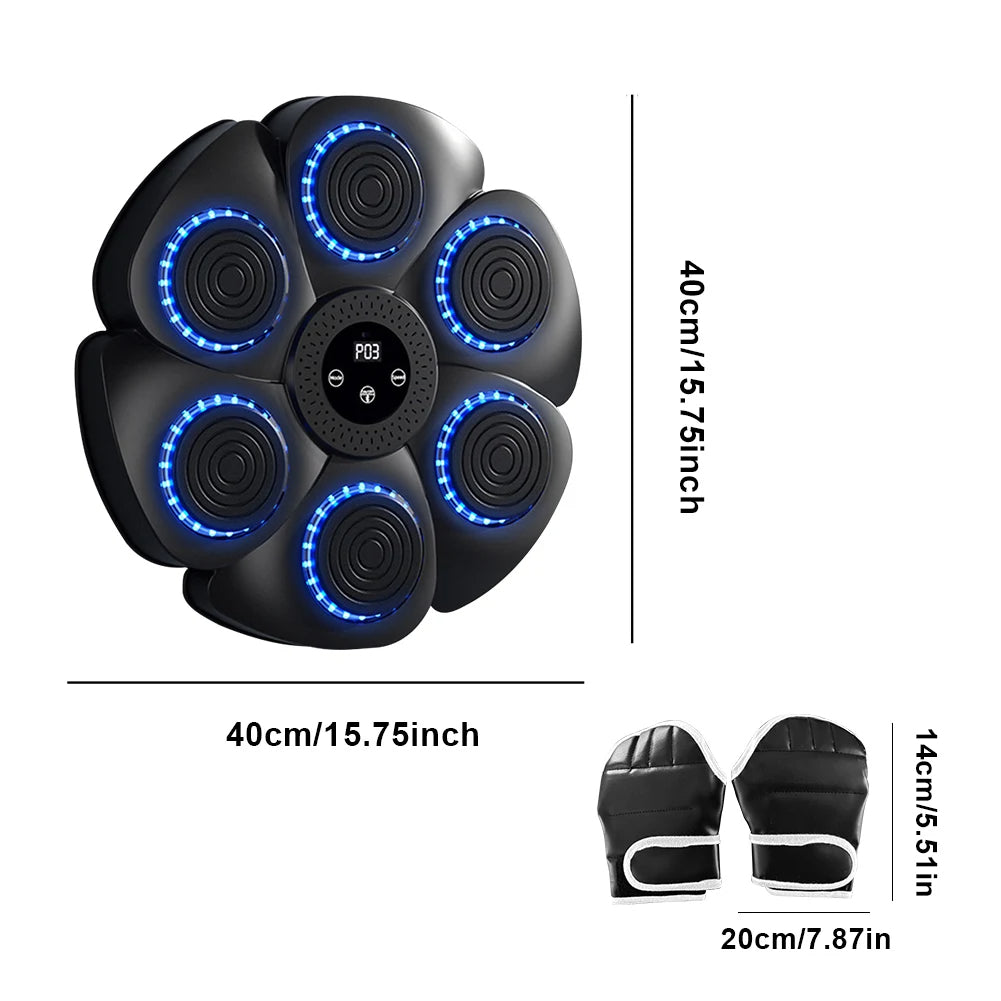 Smart Music Boxing Machine for Interactive Punching Workouts