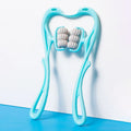 Manual Neck and Shoulder Massager with Kneading Rollers