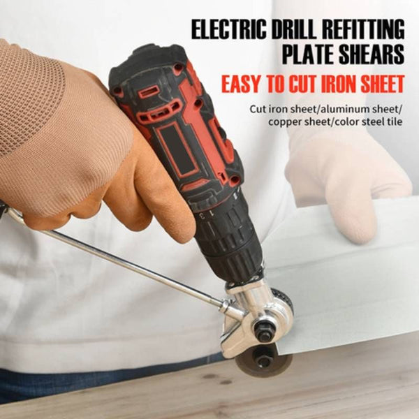 Adaptateur de coupe en métal robuste pour perceuse