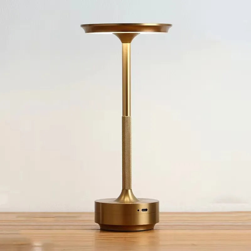 Lampe de Table Moderne Aura Sans Fil – Lampe de Table Rechargeable avec Commande Tactile & Design Nordique Moderne