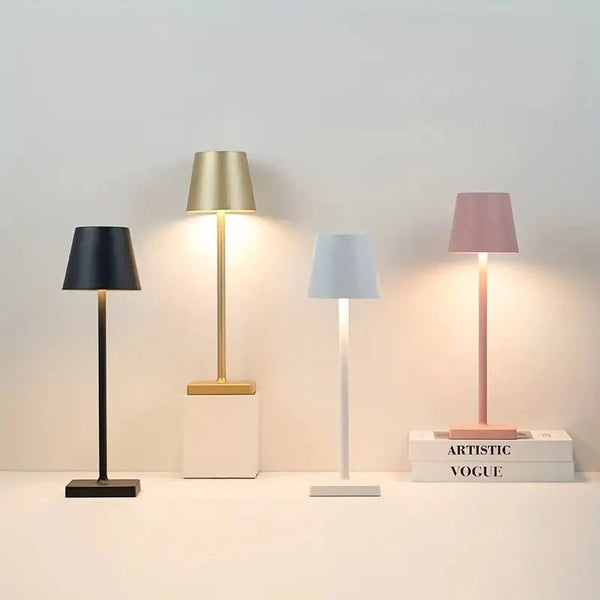 Cordless Aluminum Metal Lamp