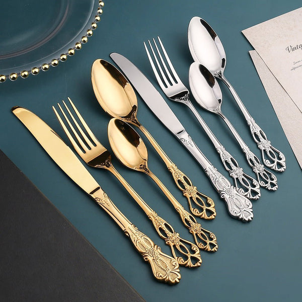Elegant Stainless Steel Cutlery Set for the Kitchen