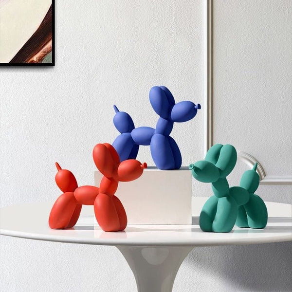 Sculpture de Chien en Ballon Abstrait