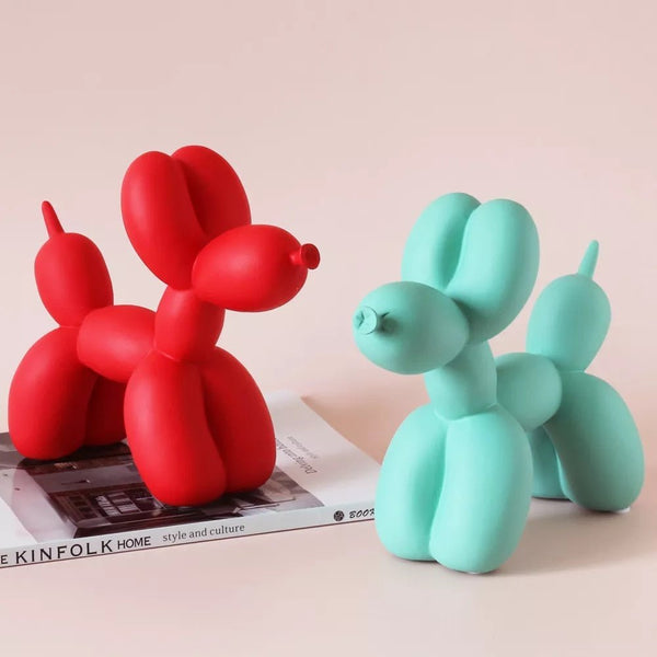 Sculpture de Chien en Ballon Abstrait