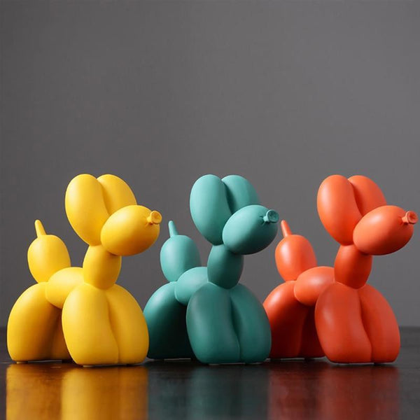 Sculpture de Chien en Ballon Abstrait