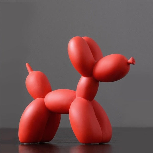 Sculpture de Chien en Ballon Abstrait