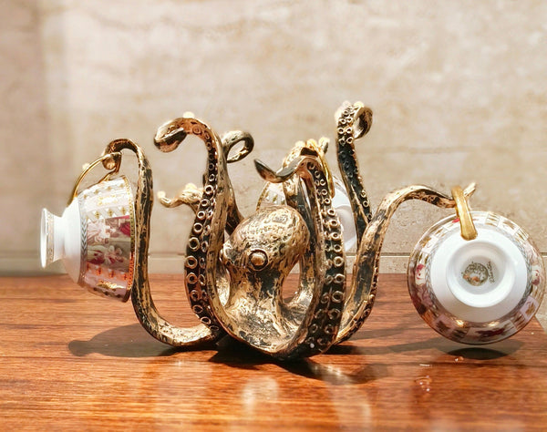 Rustic Octopus Mug Holder