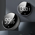 minuterie-de-cuisine-smarttime | fonctionnement simple à un tour, grand écran LED et alarme réglable pour cuisine, étude et usage en classe