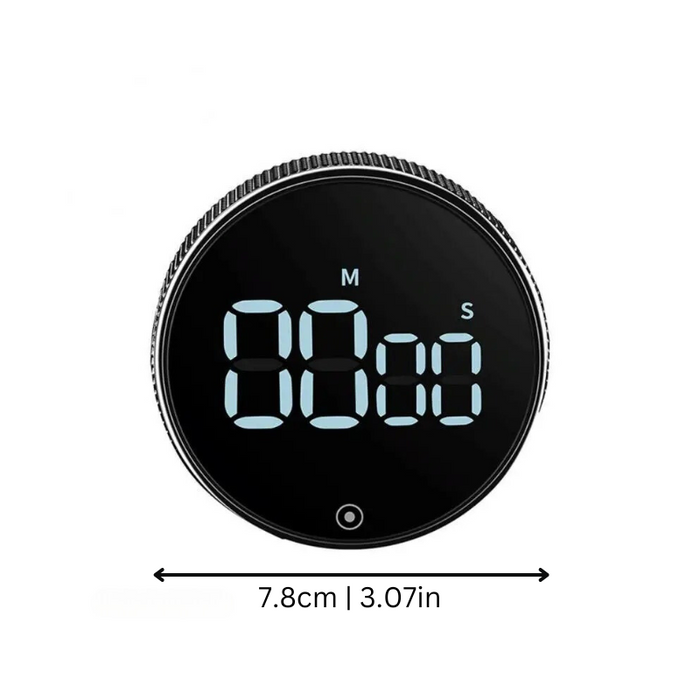 minuterie-de-cuisine-smarttime | fonctionnement simple à un tour, grand écran LED et alarme réglable pour cuisine, étude et usage en classe