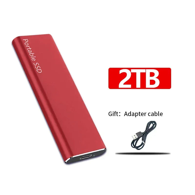 Wixorelia™ SSD Externe Portable Haute Vitesse – Disque à État Solide