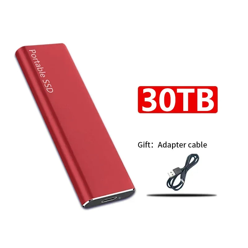 Wixorelia™ SSD Externe Portable Haute Vitesse – Disque à État Solide