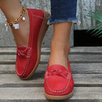 Chaussures Mocassins à Enfiler en Cuir Souple pour Femmes – Confort et Style au Quotidien