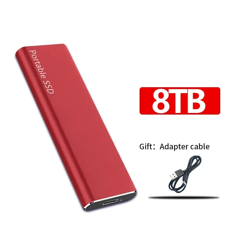 Wixorelia™ SSD Externe Portable Haute Vitesse – Disque à État Solide