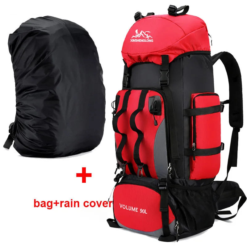 Sac à Dos de Randonnée Étanche 90L – Sac de Trekking et Camping