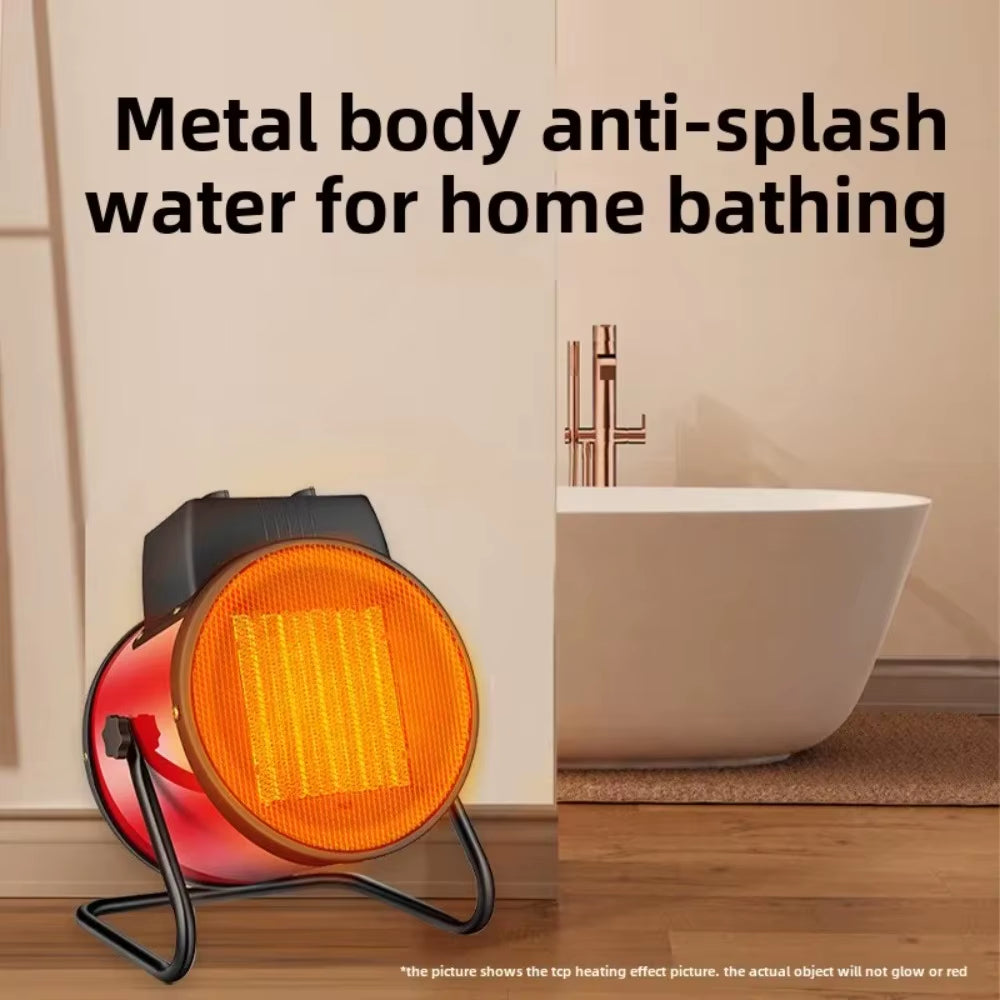 Electric Space Heater 3000W – Portable Fan Heater with Thermostat