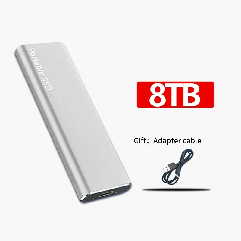 Wixorelia™ SSD Externe Portable Haute Vitesse – Disque à État Solide